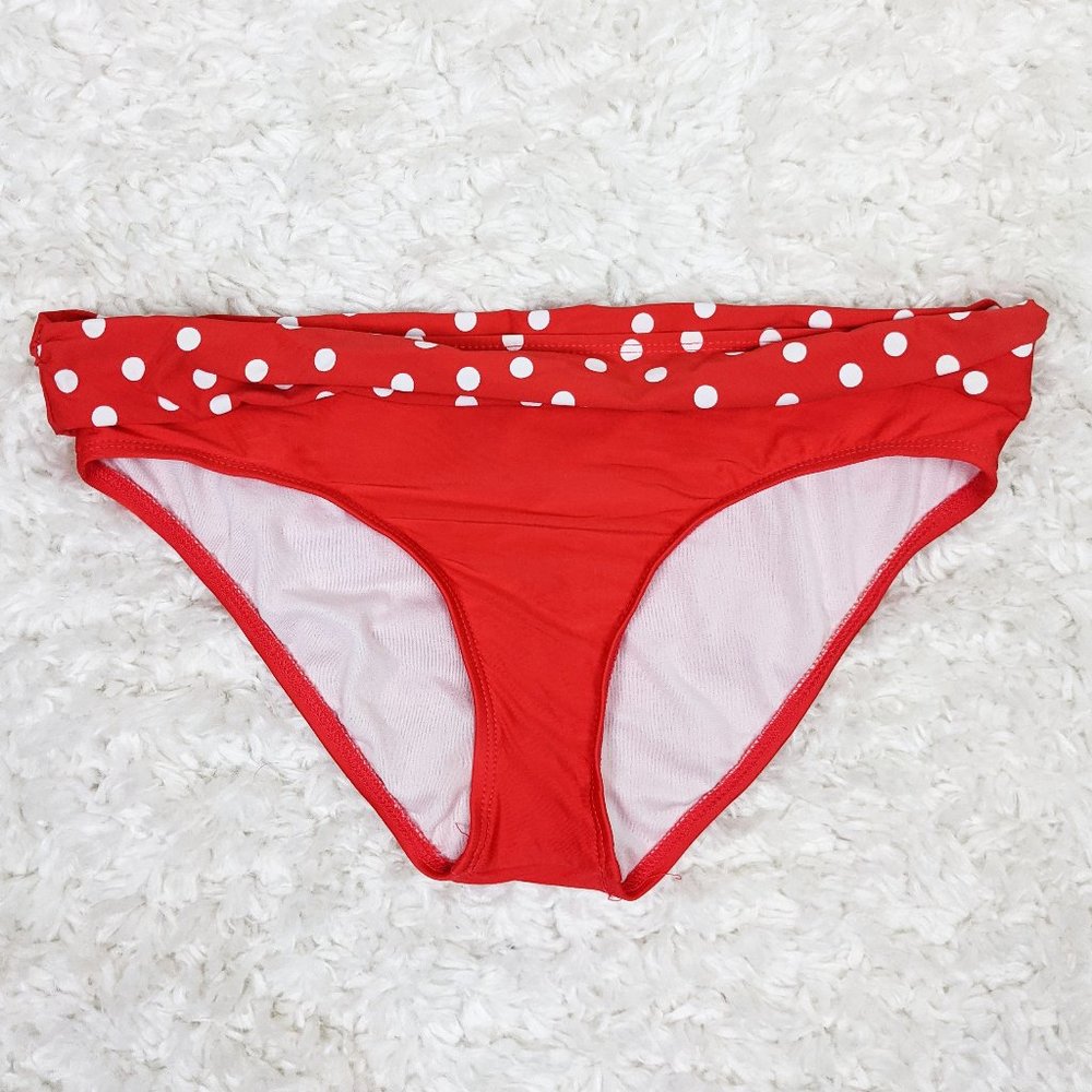 Red Polka Dot Bikini Bottoms